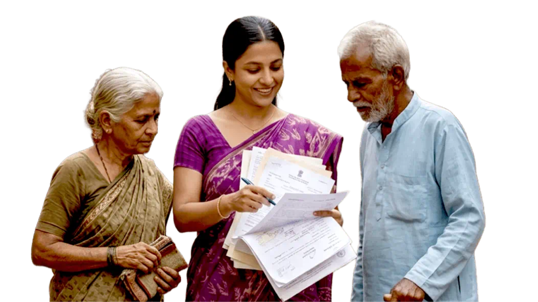 Dharavi Didi helping residents with documents